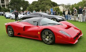 Bold red Ferrari