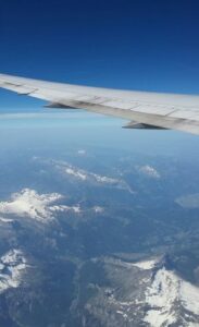 Flying over the Alps brings new perspectives.